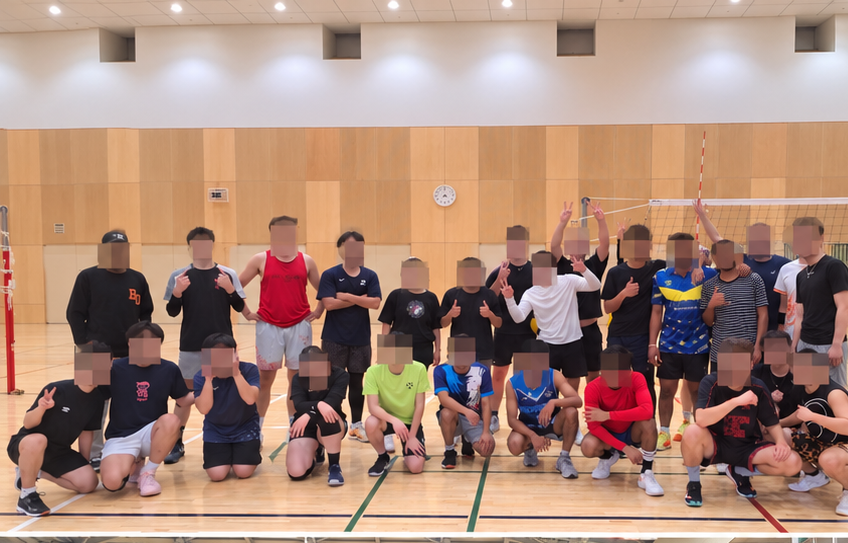 Volleyball group experience in Tokyo — photo 1, faces anonymized